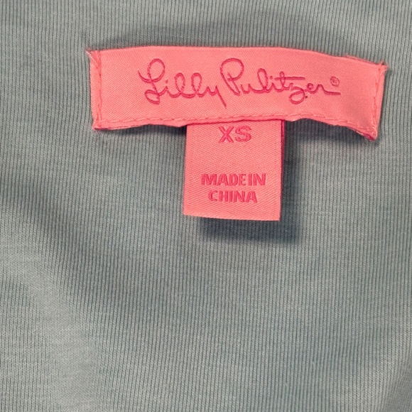 Lilly Pulitzer Danita Dress Lets Cha Cha Sz XS Ruffle Front, Racerback, Preppy - Picture 7 of 11